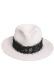 Señoras Hermosa Paja Con Bowler / sombrero cloche
