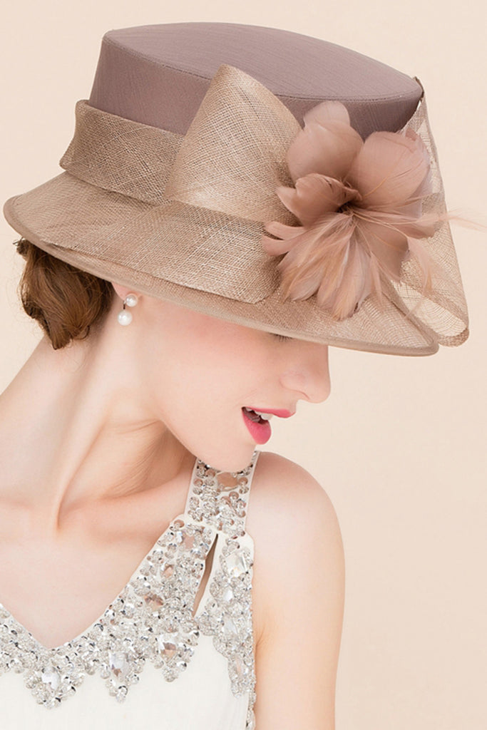 Elegante Cambric señoras con el jugador de bolos / sombrero cloche