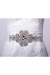 Brillante de novia / vestido de noche de la cinta Sash con diamantes de imitación