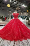 2024 vestidos de novia rojos de tul mangas largas de encaje