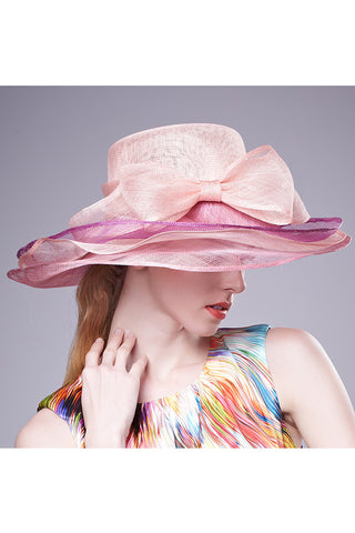 Señoras Hermosa primavera / verano Cambric Con Bowler / sombrero cloche