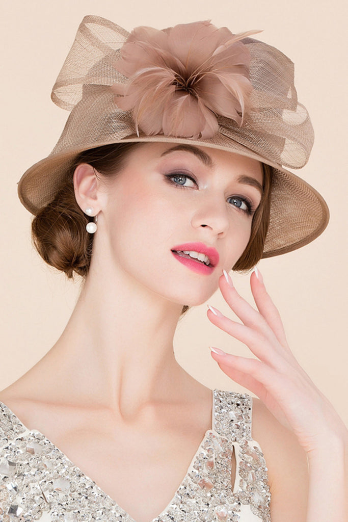 Elegante Cambric señoras con el jugador de bolos / sombrero cloche