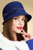 Moda otoño de lana / invierno de las señoras con Bowler / sombrero cloche