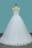 2024 Elegante de los vestidos de novia de Tulle boda con Appliques