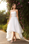 Vestidos de novia elegantes de Loe Ivory Sweetheart Back Back simples y elegantes