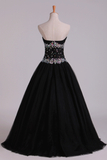 2024 vestidos de baile vestido de bola de Tulle del amor Negro Con Rhinestone piso-longitud
