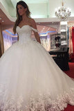 2024 Elegante de los vestidos de novia de Tulle boda con Appliques