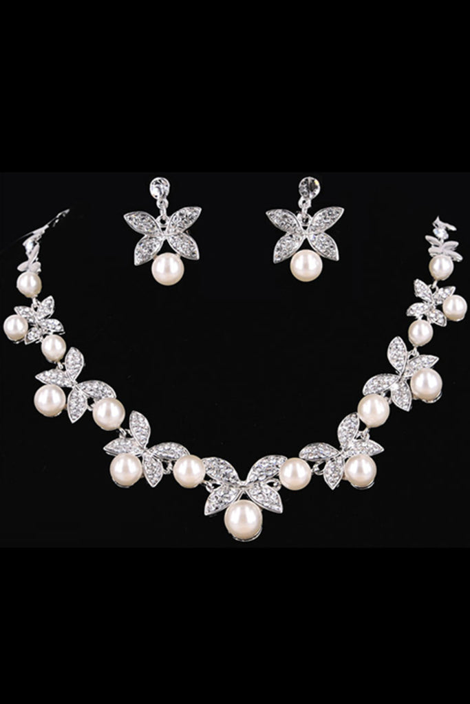 Atractivo Aleación / perla con diamantes de imitación de pelo de la joyería # D0280A