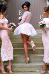 Hermosos vestidos de dama de honor Ivroy y rosa Vestidos de baile Vestidos de Fiesta